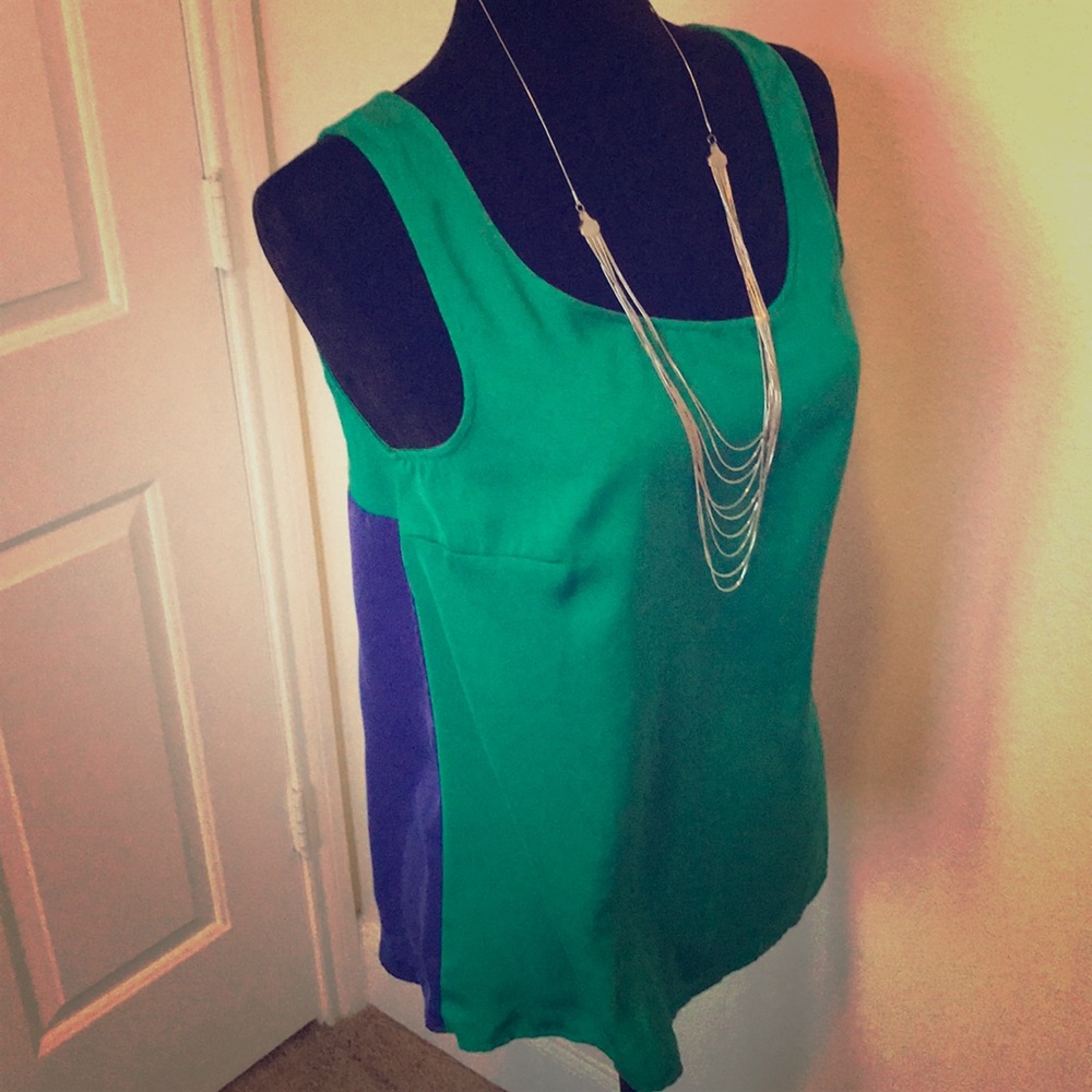 Mossimo Green and Blue Tank